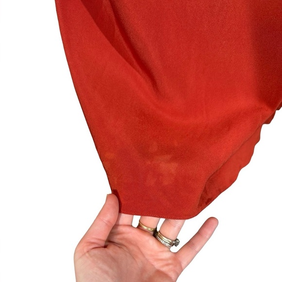 PETER COHEN 100% Silk Midi Slip Dress in Rust PLEASE READ - Picture 5 of 10